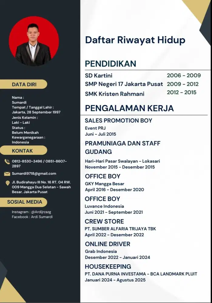 Cari pekerjaan apa saya yang penting halal