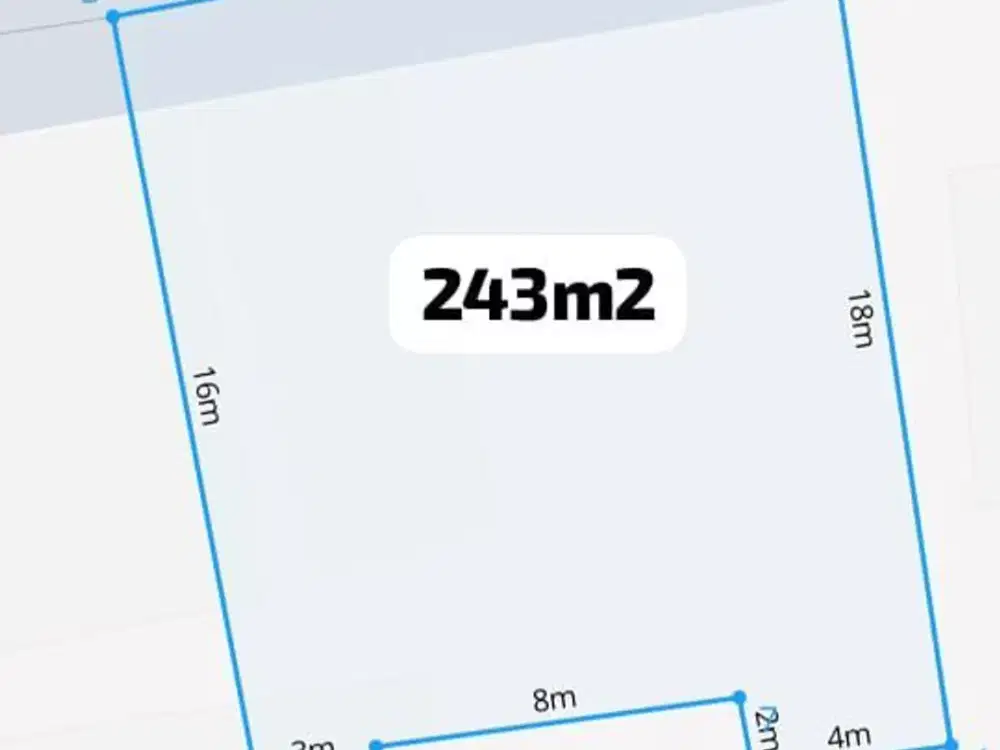 Di Jual Tanah 2,43 Are + Bangunan Mangkrak - Hayam Wuruk - Denpasar Timur