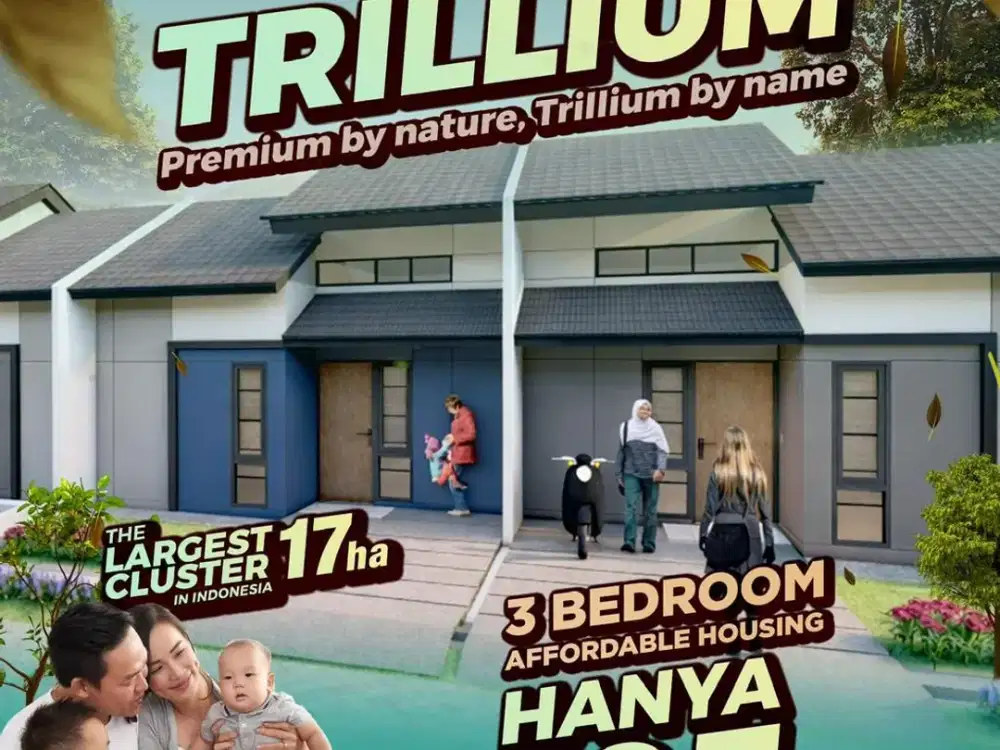 Rumah Dijual Subsidi Exclusive Permata mutiara Maja View Danau hanya 1,2 JT Flat sampai Lunas hanya 3 menit ke Stasiun