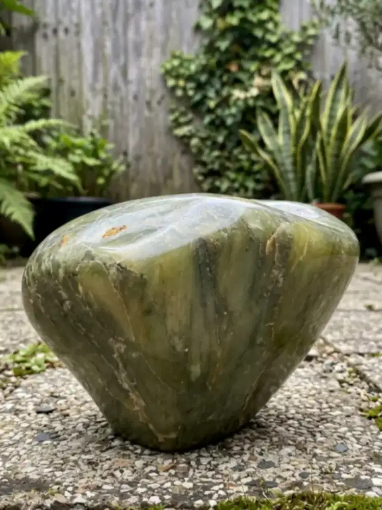 Pajangan Fosil Kayu Hijau Cristal (Giok Pasir Rakit) ±3Kg