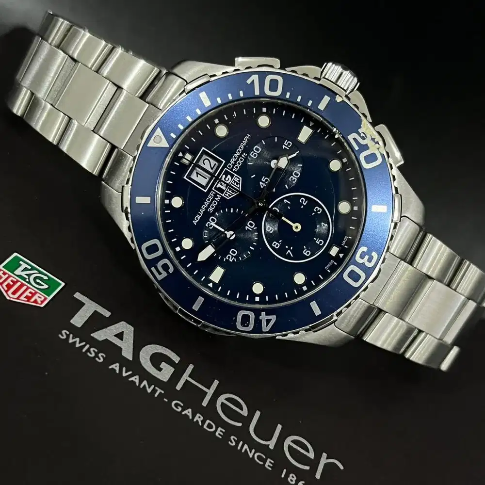 TAG Heuer Aquaracer 300M CAN1011 Blue 43mm Quartz Chronograph