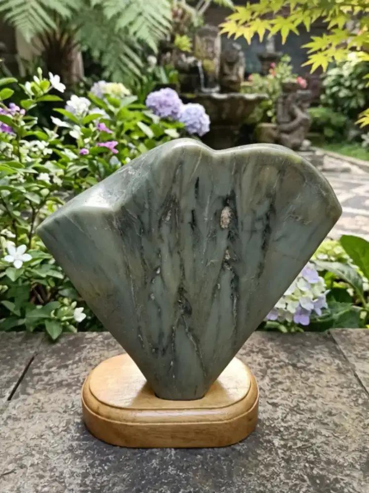 Pajangan Fosil Kayu Hijau Cristal (Giok Pasir Rakit) ±5Kg