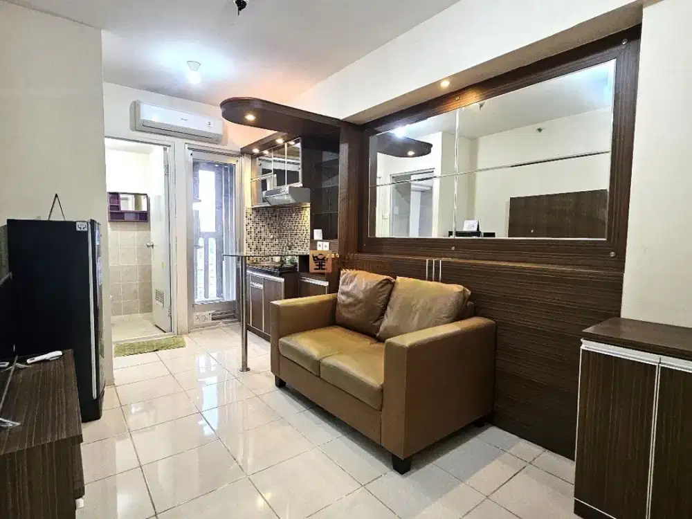 Tinggal Bawa Koper! 2Br 35M² Full Furnished Minimalis View Kota Apartemen Green Bay Pluit Greenbay