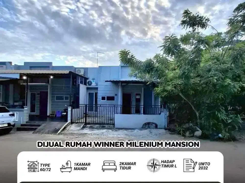 Dijual Rumah Winner Millenium Pasir Putih Batam
