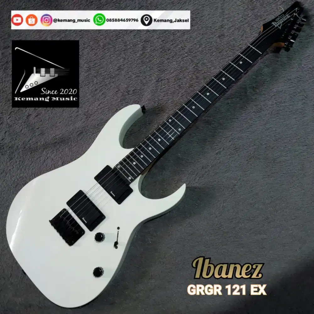Gitar langka ibanez grgr 121ex humbucker no musicman sterling squier