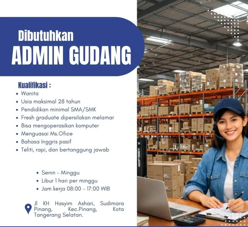 Lowongan Admin Gudang