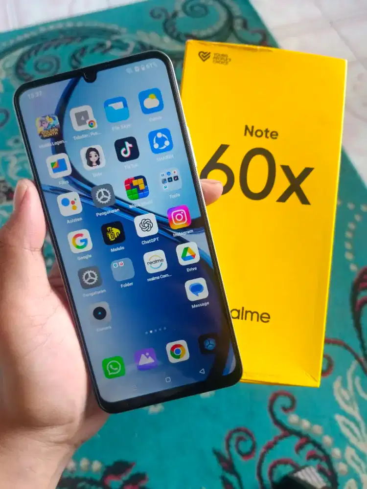 REALME NOTE 60X 128GB LENGKAP MULUS
