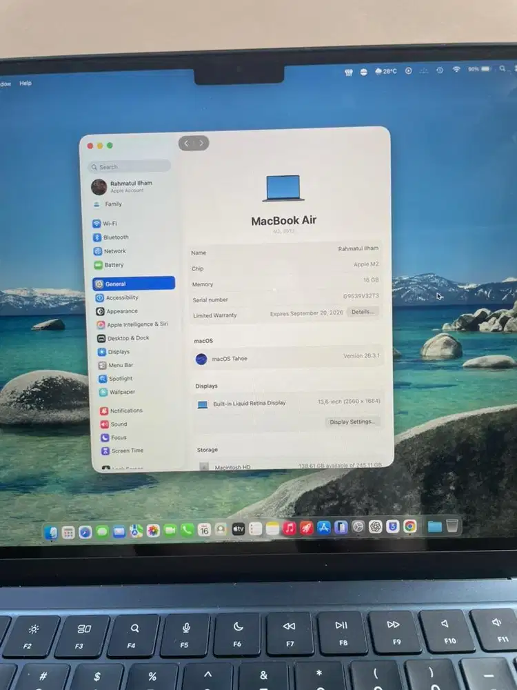 MacBook Air M2 2022 16/256GB iBox Fullset No Minus