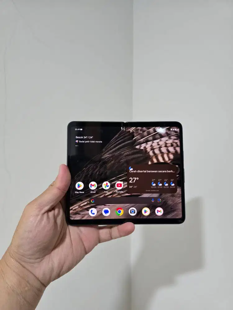 Google Pixel Fold IMEI Resmi Beacukai Obsidian 12/256 12GB 256GB