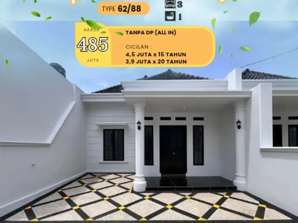 CLUSTER AL HALIM RESIDENCE DEKAT FLYOVER PASAR UNTUNG DAN STASIUN LABUHAN RATU LAMPUNG