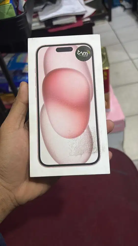Iphone 15 basic 128gb warna pink