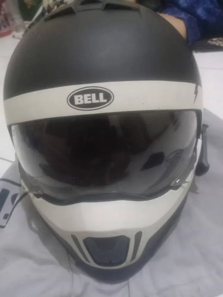 Helm Bell Broozer Cranium Matte Black/White