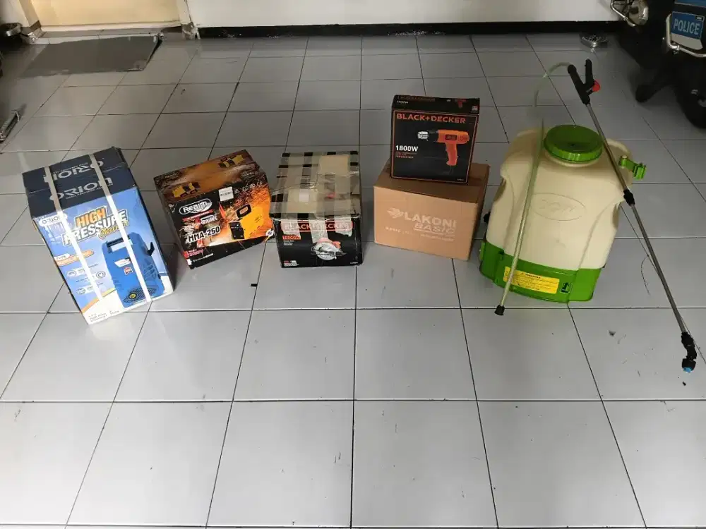 Mesin Las Jual borongan 6 unit baru alat pertukangan