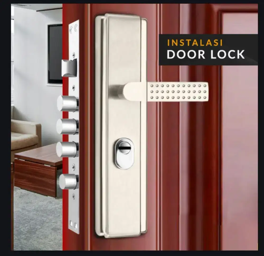 Dijual pintu baja dan smartlock full material