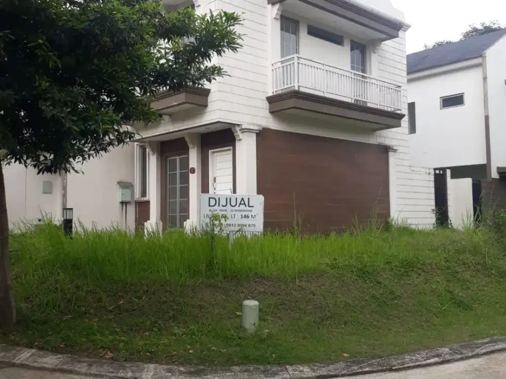 Dijual MURAH Rumah Hoek cluster ROSEWOOD di Rancamaya  Estate