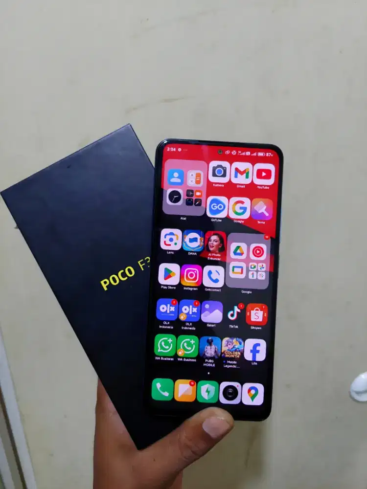 Poco f3 fukset 5G gaming Ram 8+8/256gb siap pakai