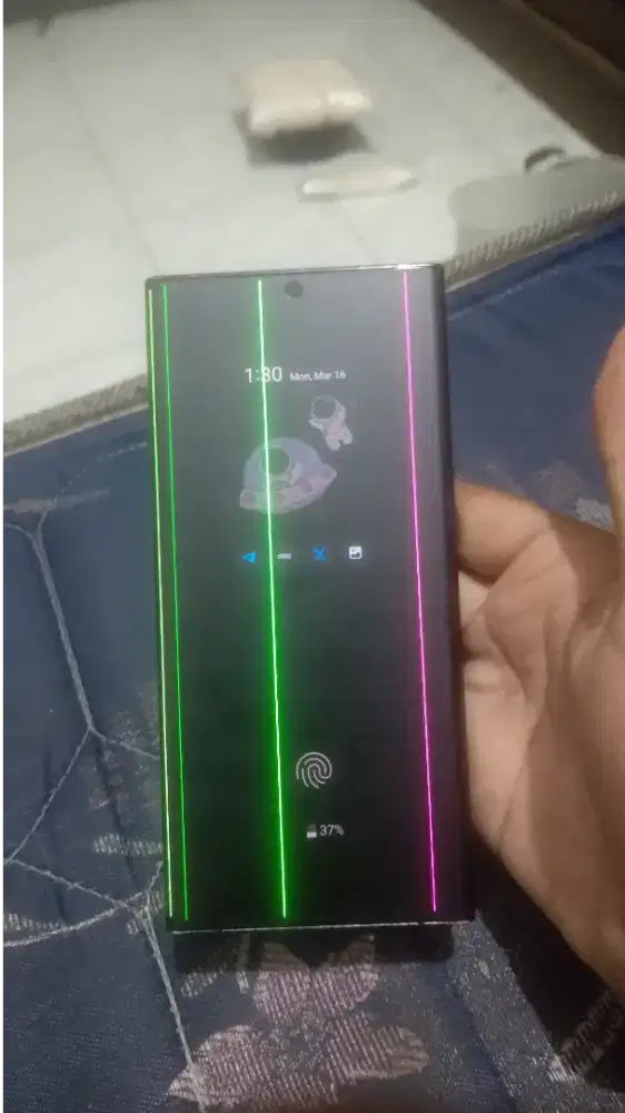 Jual samsung note 20 ultra minus garis sama backdor retak