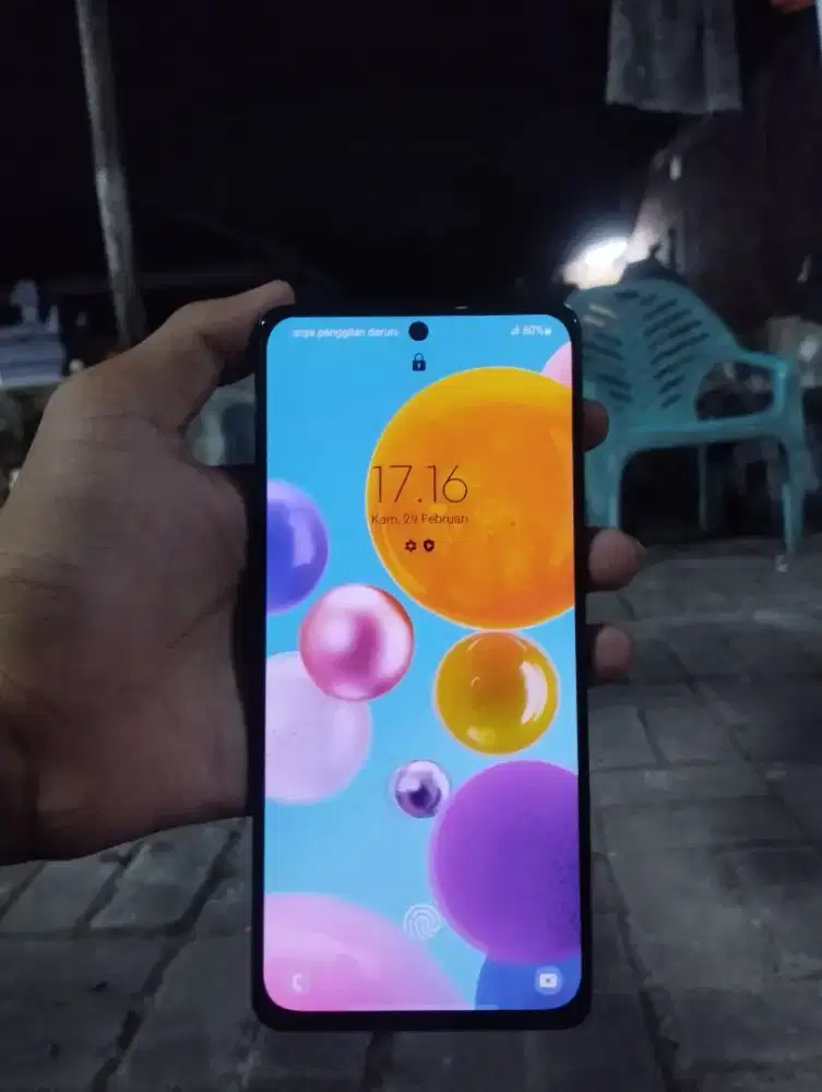 samsung A71 ram 8+8 NFC nominus mulus sidik jari on layar hp+casan 1,7