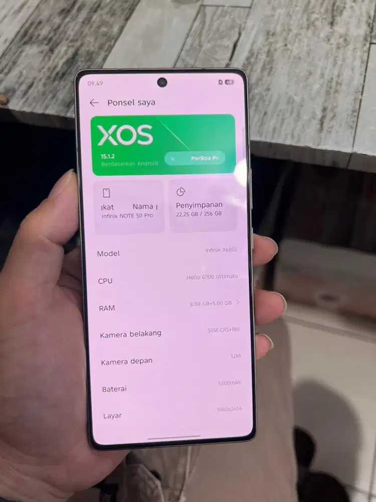 Infinix note 50 pro 8/256 original kelengkapan hp aja  harga net aja