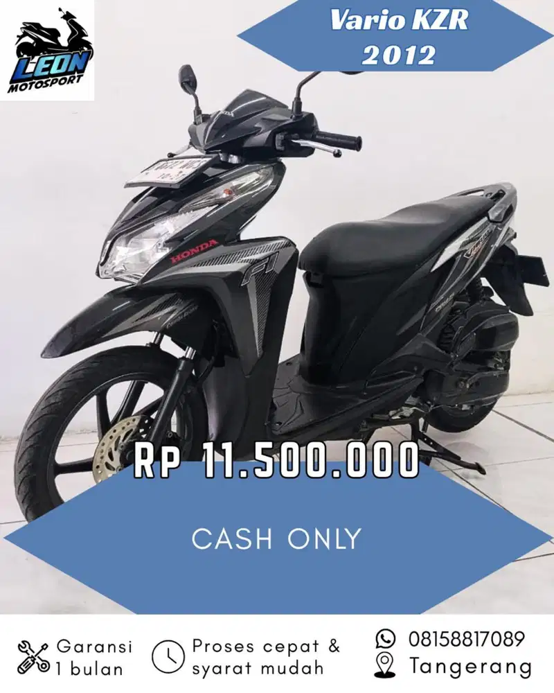 Vario kzr 2012, jual beli motor seken