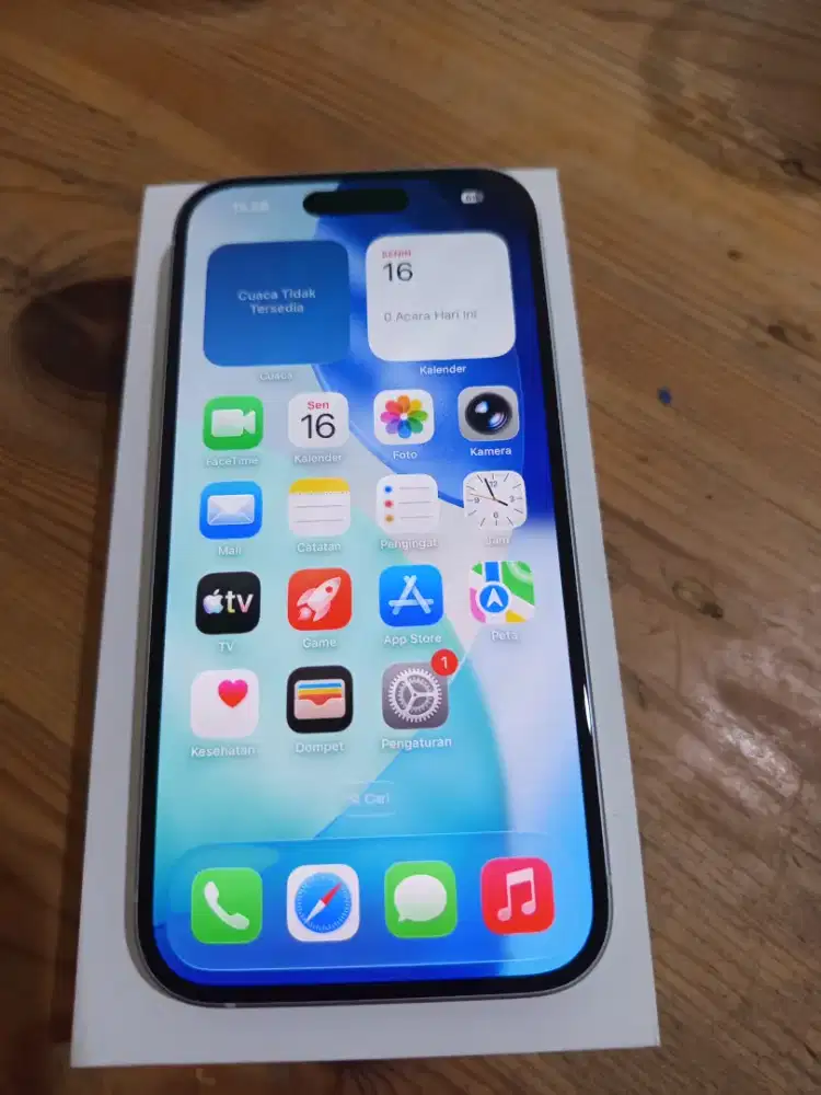 DIJUAL IPHONE 15 BLUE 128GB EX RESMI