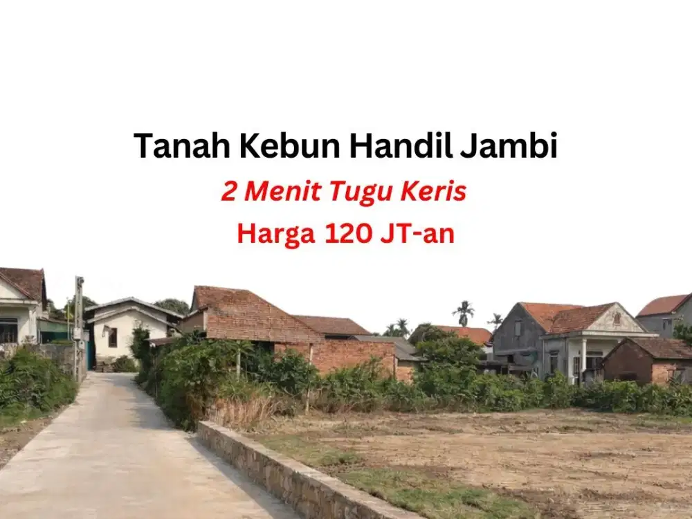 Tanah Kebun Handil Kota Jambi Tepi Jalan As