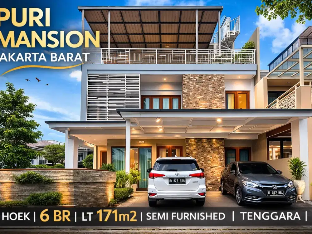 Rumah Hook Premium Puri Mansion – 6 KT | Dekat Tol & Lippo Mall Puri