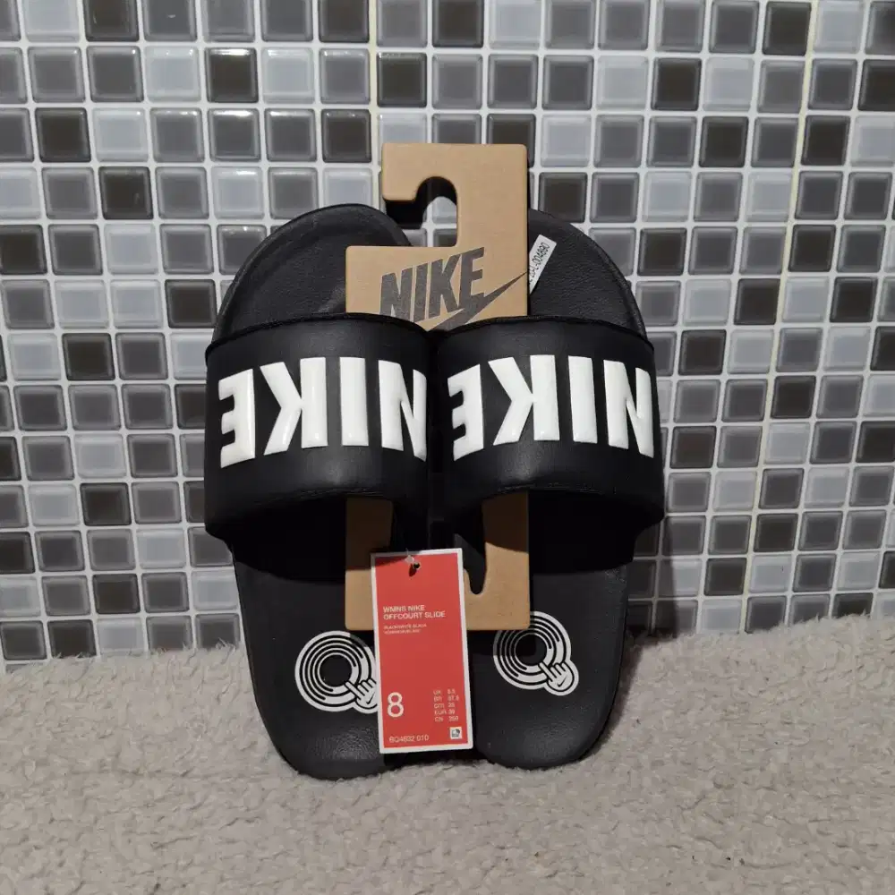 NIKE SANDAL OFFCOURT SLIDE SENDAL HITAM ASLI ORIGINAL BARU BU CEPAT