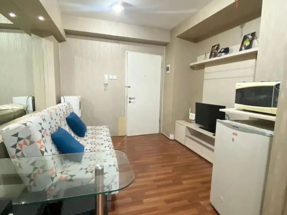 Rent Apartemen Greenbay Pluit Tipe 2 BR  Renov Jadi 1 BR Full Furnished View ke Mall