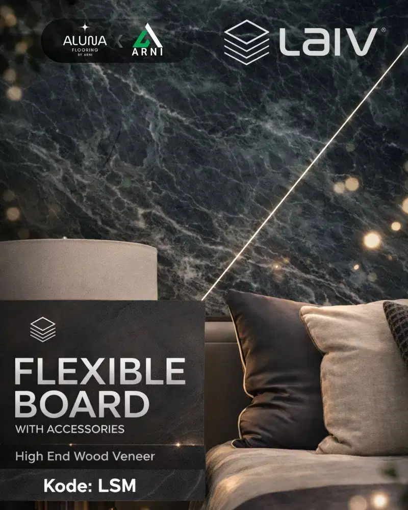 WALLBOARD Flexible Laiv kode LSM | WallBoard Panel Pvc | Dekorasi Dind