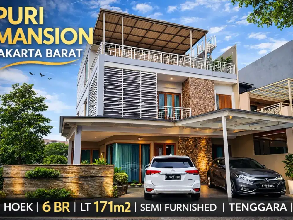 Rumah Hook Puri Mansion Jakarta Barat – 6KT | Dekat Tol & Mall Puri!
