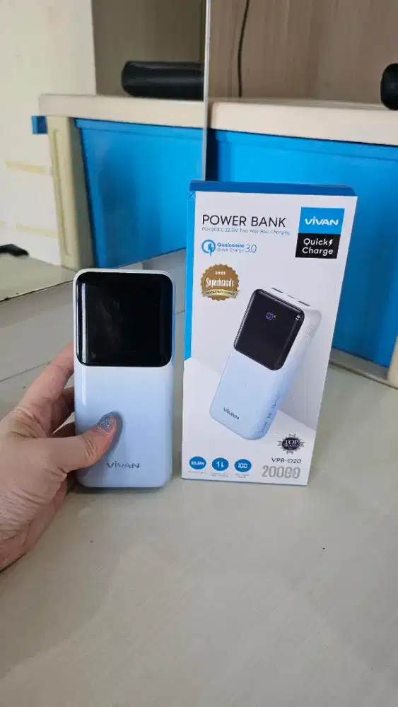 Powerbank VIVAN 20.000mAh quick charge