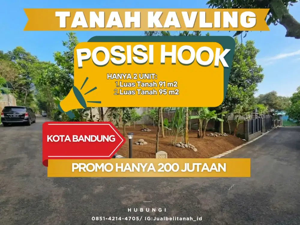 Tanah Kavling Harga Menarik di Cibiru Bandung – Stok Tinggal 2 Unit