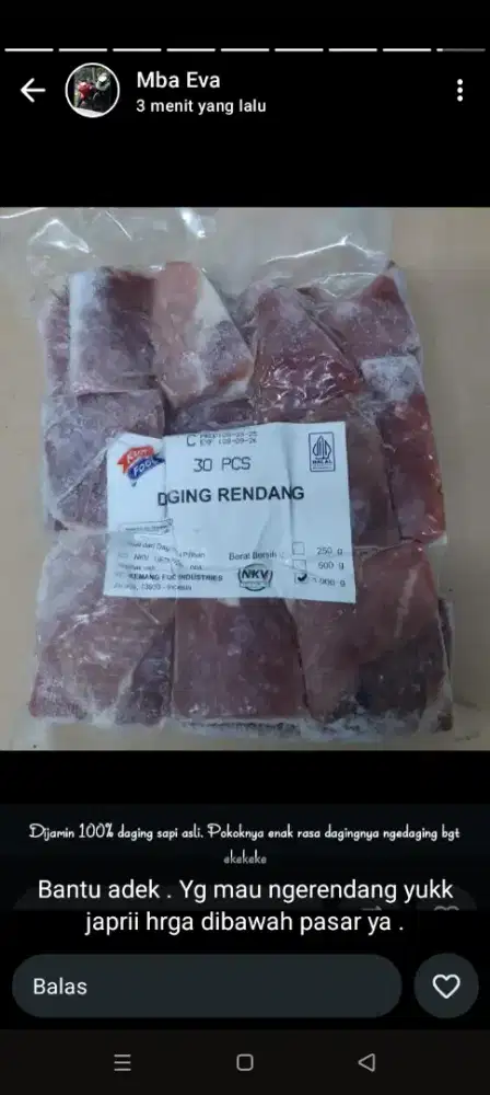 Daging rendang kemfood