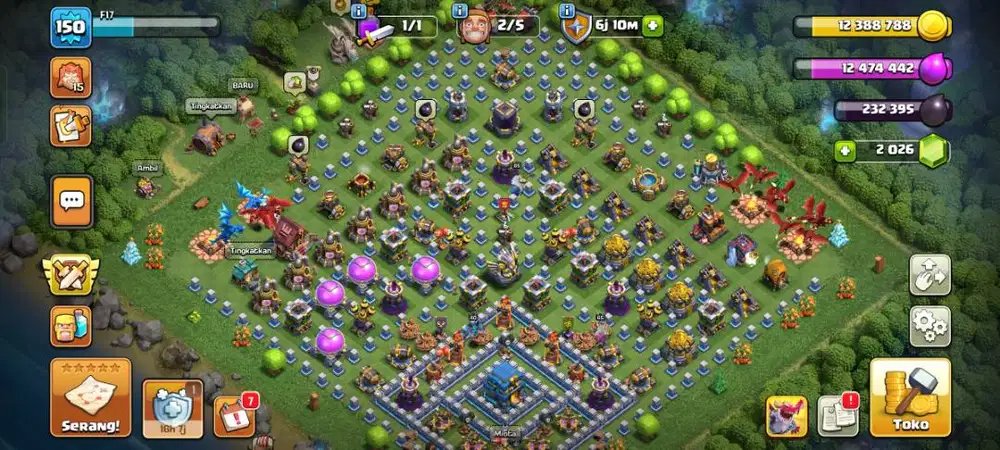 coc th12 Maxx jual BU