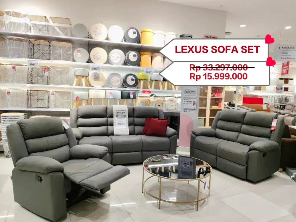 LEXUS SOFA SET RECLINER