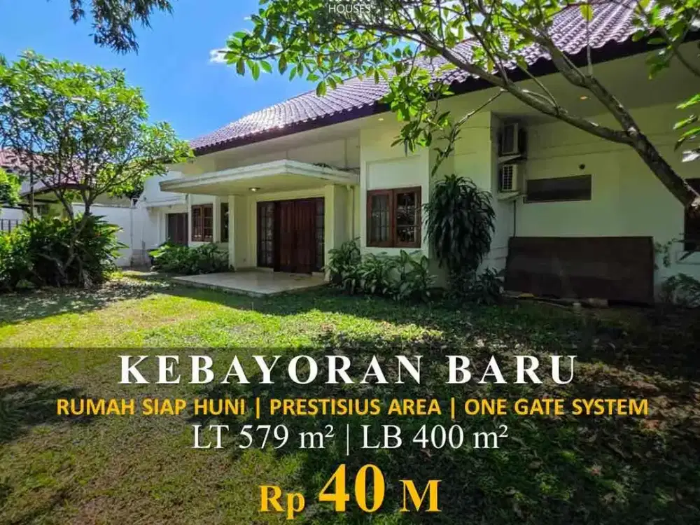 RUMAH PRESTISIUS AREA DIJUAL DAN SIAP HUNI DI KEBAYORAN BARU