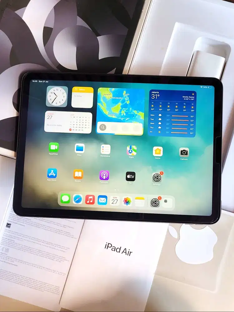 iPad Air 5 M1 Fullset Mulus Like New 11inch 64gb Wifi Second Bekas Ori