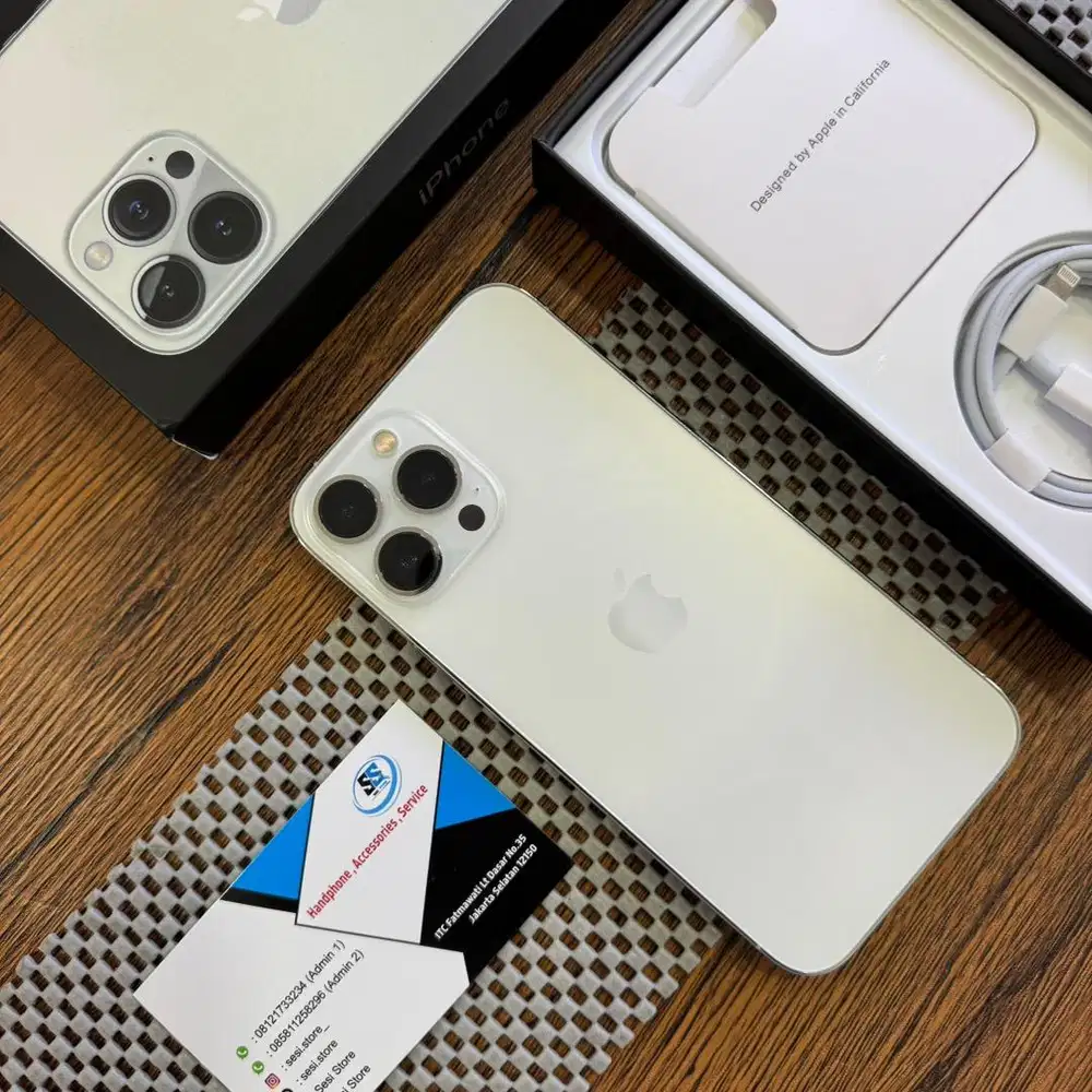 iPhone 13 promax 128gb white ibox di jual cepat !!!