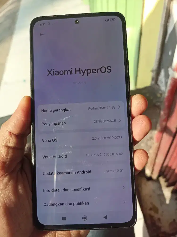 Redmi note 14 5g 8/256 Batangan mulus