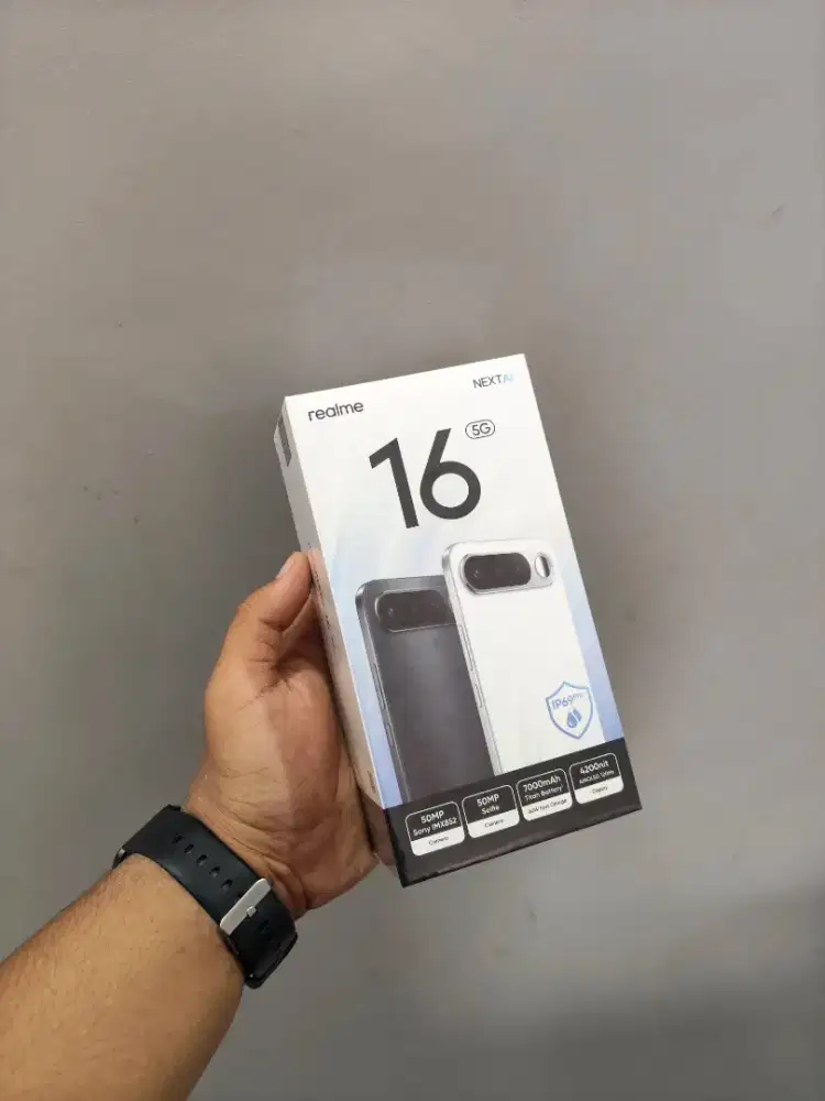 REALME 16 8/256 NEW SEGEL BERGARANSI RESMI!!