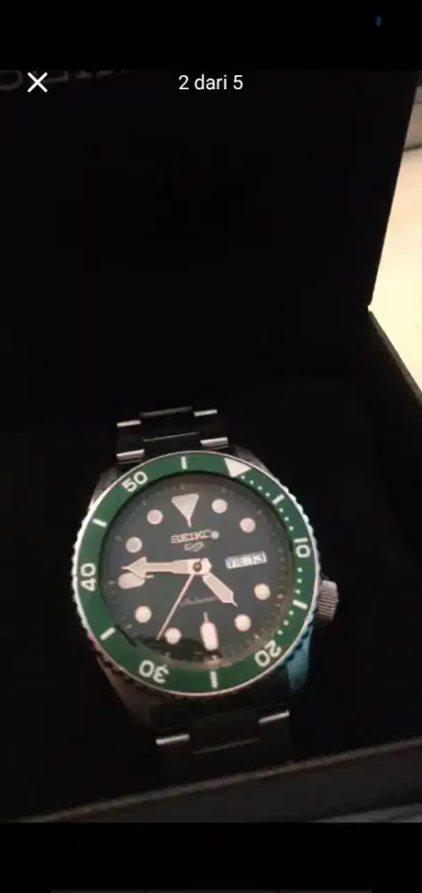 Di jual Seiko 5 Green Hulk