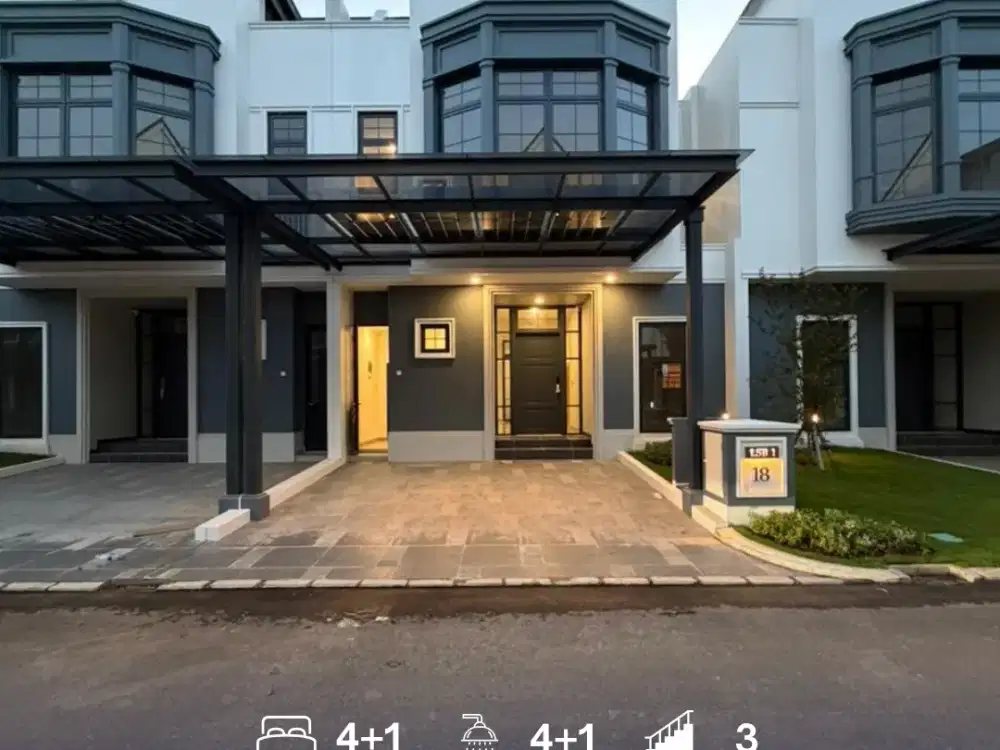 Rumah 3 Lantai Design Catchy di Summarecon Serpong