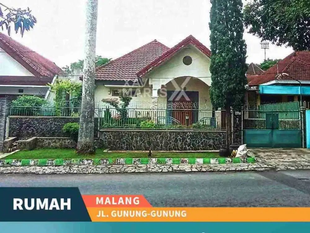 Dijual Rumah Klasik Sangat Terawat Di Jln Gunung-Gunung, Kota Malang