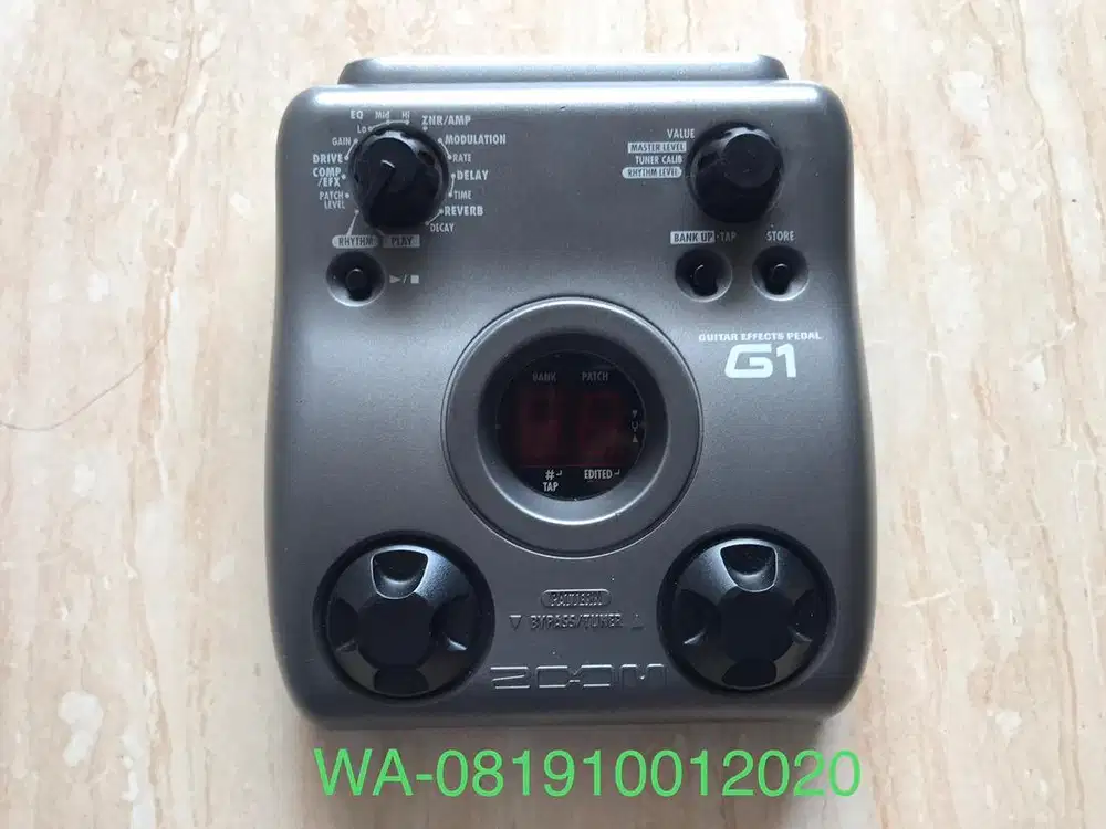 Efek Gitar Zoom G1 mulus