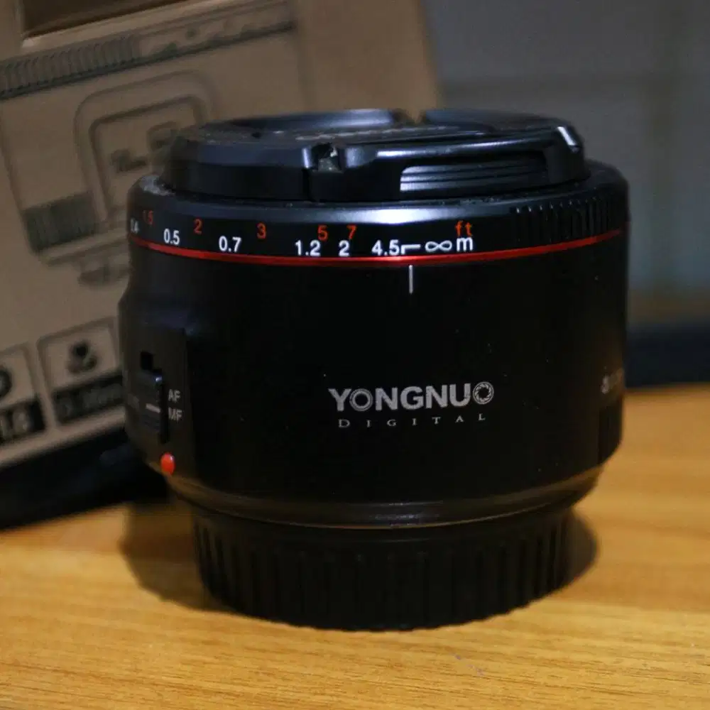 Lensa Youngno 50mm F1.8 Canon