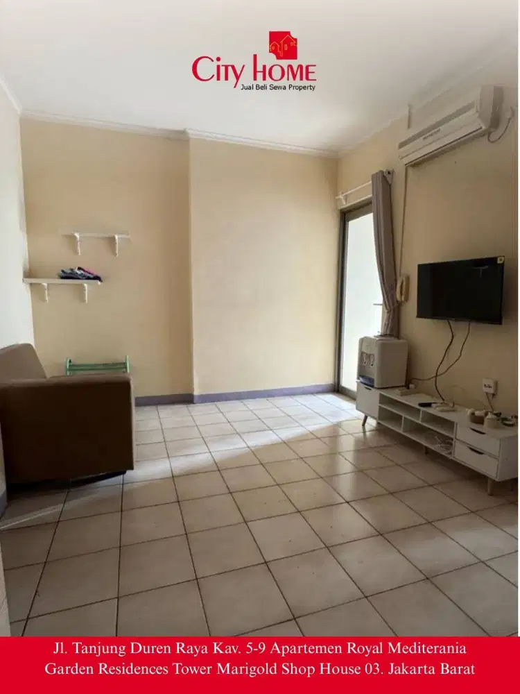 For Rent Apartemen 2BR Furnished Luas 40,5m2, Jakarta Barat