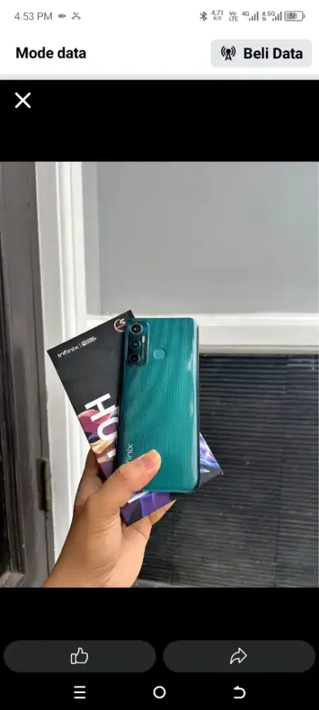 Infinix Hot 11 4/64 Hp dan Dus