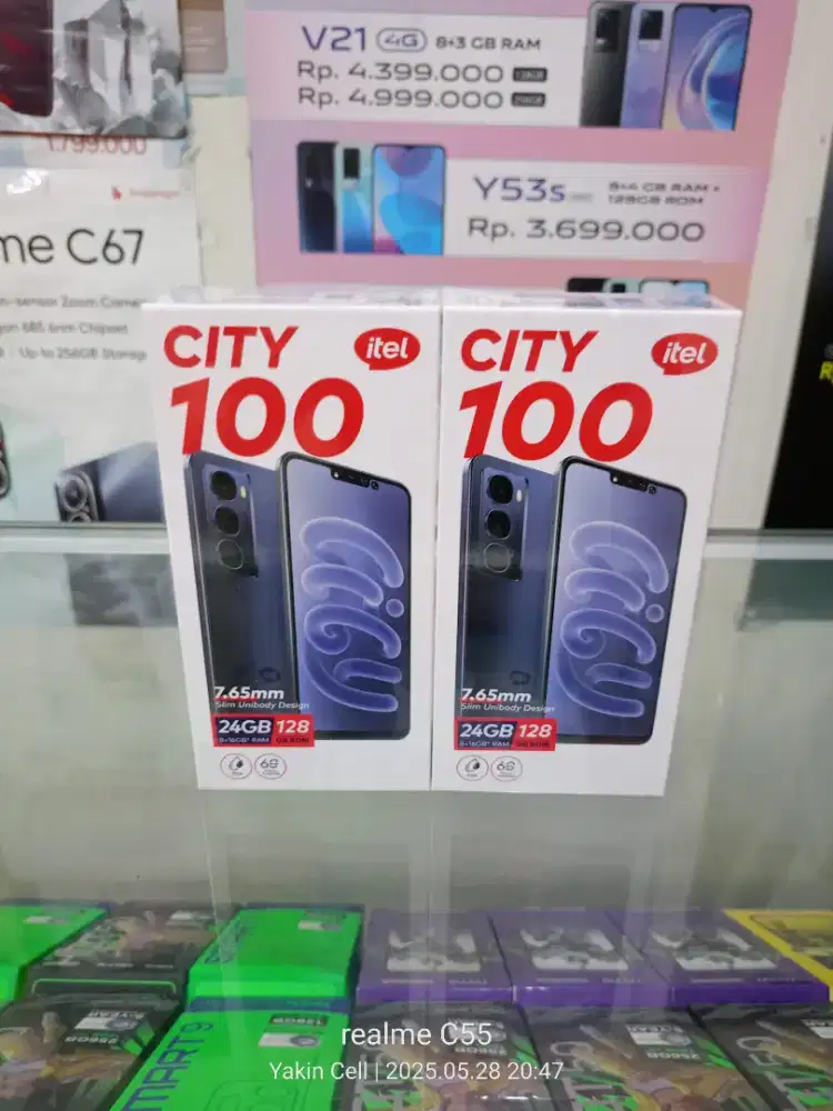 Itel City 100 8/128 GB Unisoc T7250 Batre 5200 mAh Garansi Resmi