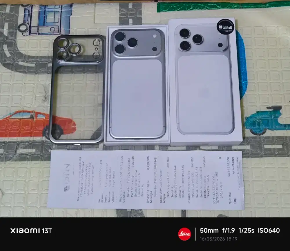 Iphone 17 Pro Max 256GB Silver Resmi Garansi Maret 2027